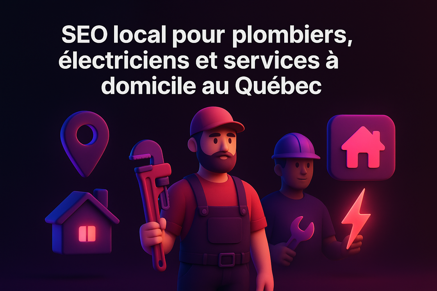 SEO local pour plombiers, électriciens et services à domicile au Québec